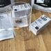 Set of 2 feit electric 14 inch LED outdoor lanterns, new, open box, so pretty