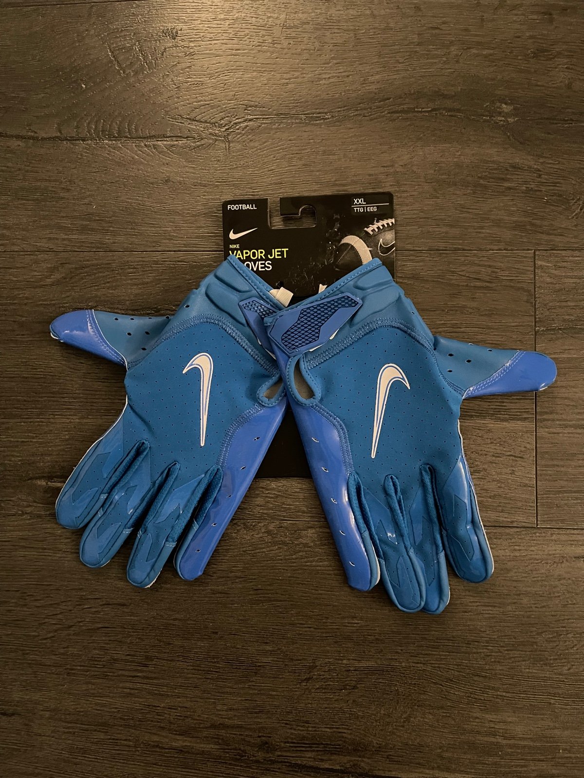 Nike Vapor Jet 6.0 Football Gloves Blue CZ4127-490