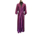 LORRAINE Vintage Purple Silky Maxi Robe - Medium