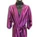 LORRAINE Vintage Purple Silky Maxi Robe - Medium