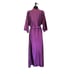 LORRAINE Vintage Purple Silky Maxi Robe - Medium