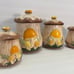 Vintage mushroom canisters - Mushroom decor