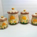 Vintage mushroom canisters - Mushroom decor