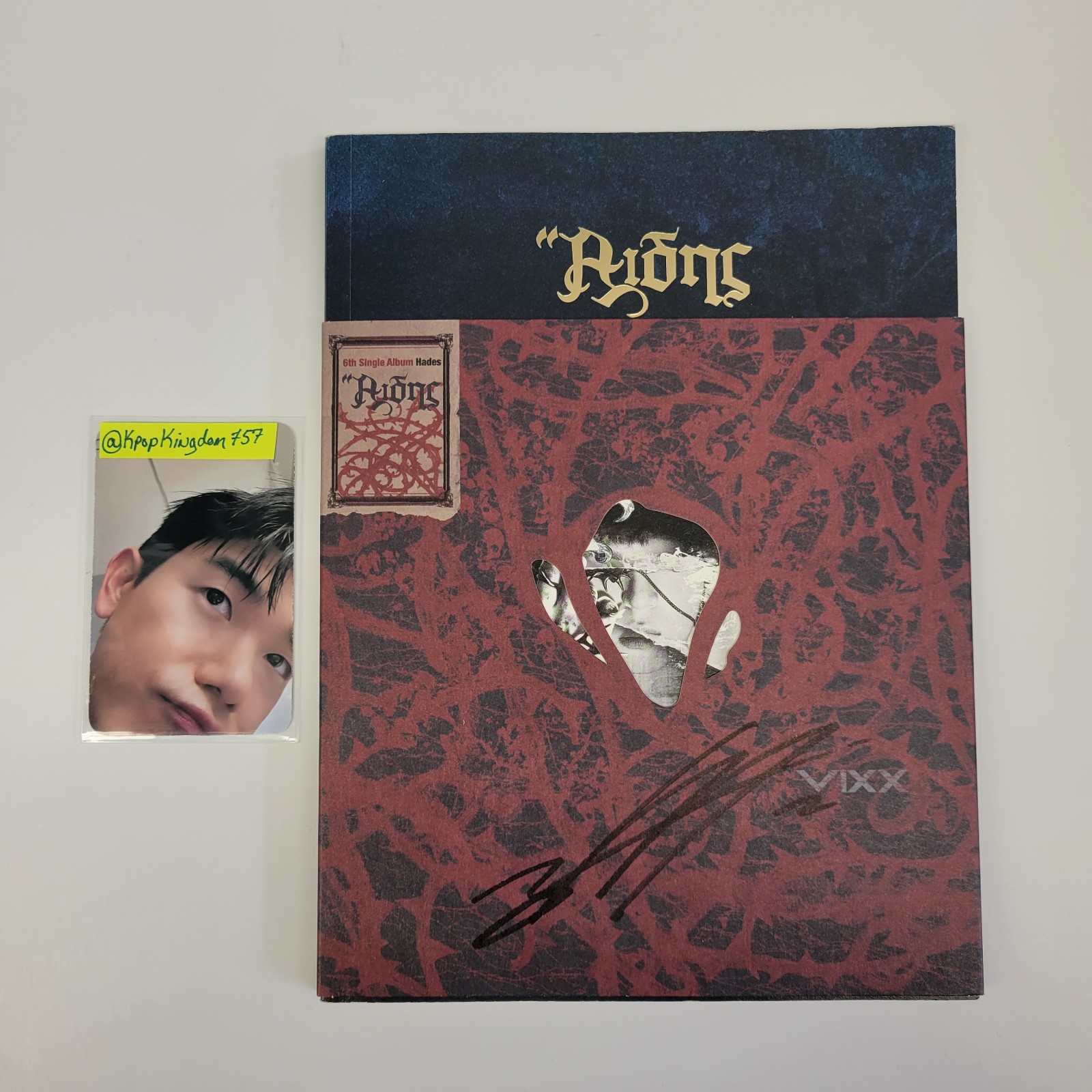 VIXX Hades album signed by N (Cha HakYeon)