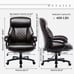 Big and Tall Office Chair 400lbs-Heavy Duty Executive Desk Chair with Extra Seat