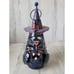 Halloween black cat tealight candle holder Witch hat unique