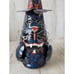 Halloween black cat tealight candle holder Witch hat unique