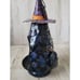 Halloween black cat tealight candle holder Witch hat unique