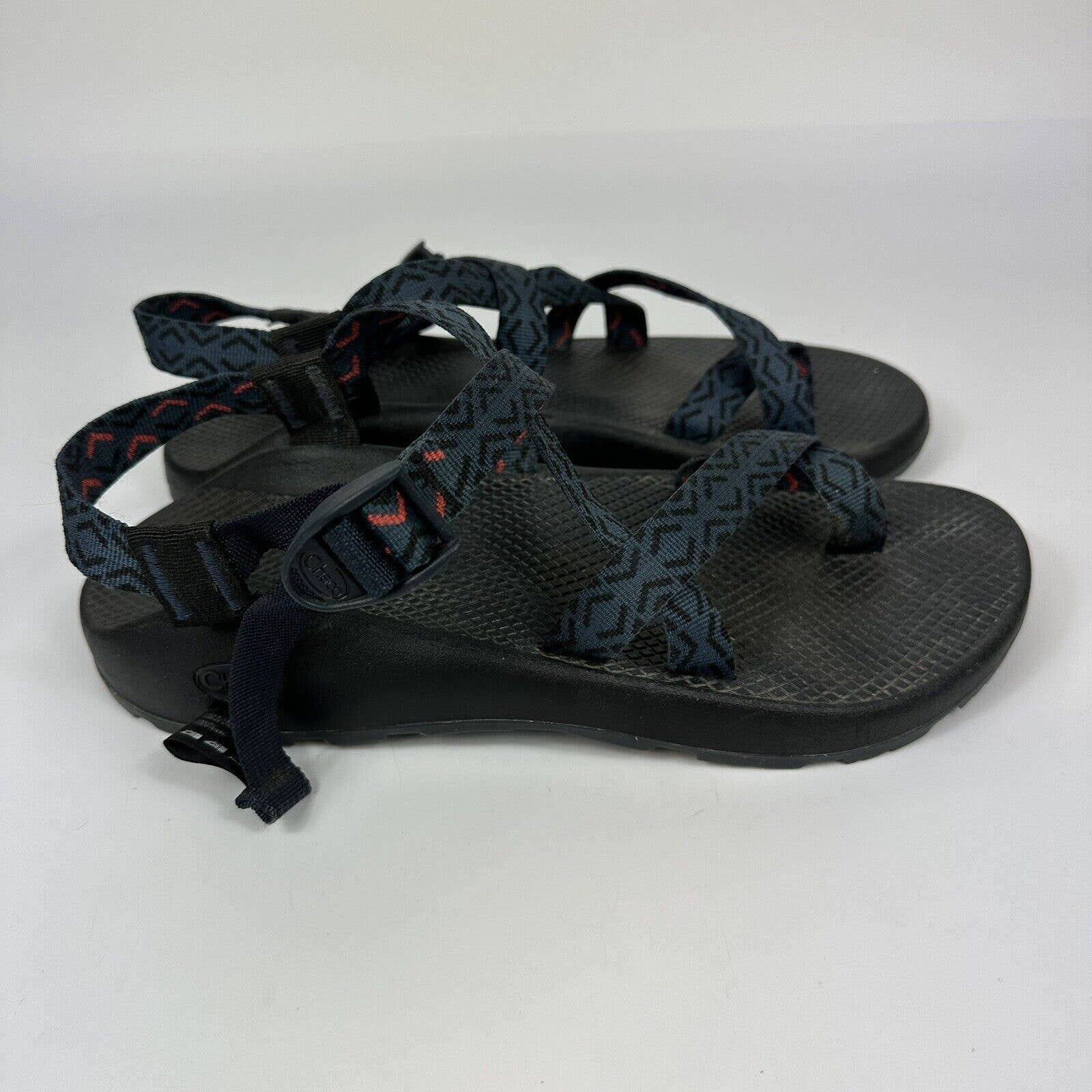Mens CHACO Size 11 Z/2 Classic Sandals Blue Hiking Toe Loop Vibram Sport