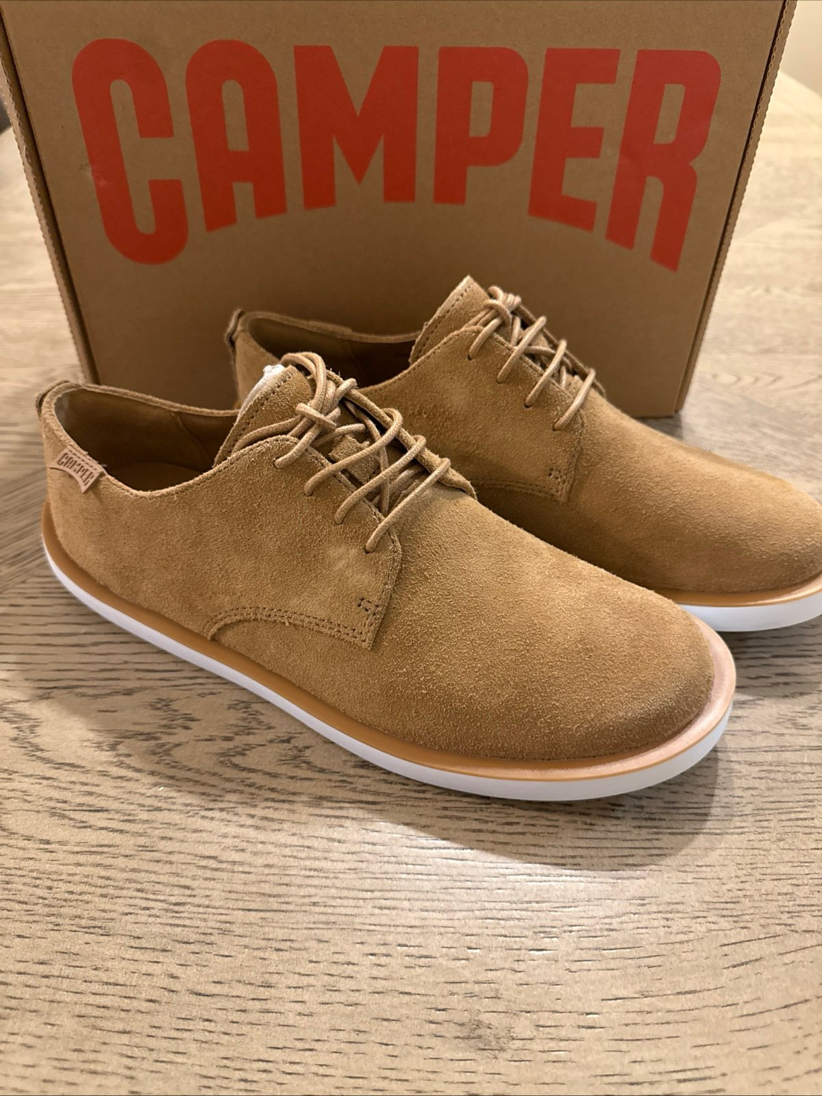Camper Men's 40 (US 7)Smith BROWN Leather Suede Casual Comfort Shoes