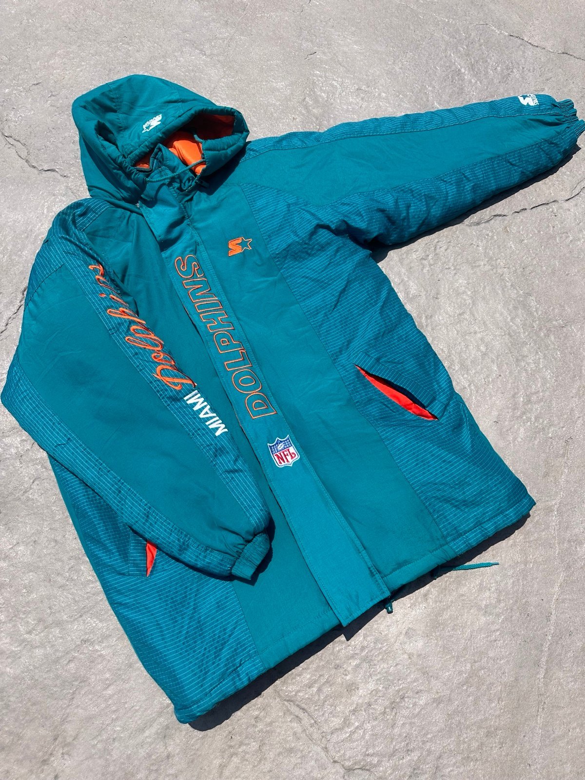 Vintage NFL Miami Dolphins Authentic Pro Line Starter Jacket Men’s size Medium