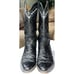 LONGHORN Mens Handcrafted Ostrich print Black Leather Western Cowboy Boots 9