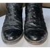 LONGHORN Mens Handcrafted Ostrich print Black Leather Western Cowboy Boots 9