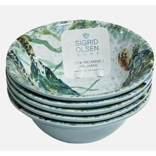 SET 4 Sigrid Olsen 7 SEA TURTLE Salad Side Bowls Melamine BowlCoastal Beach