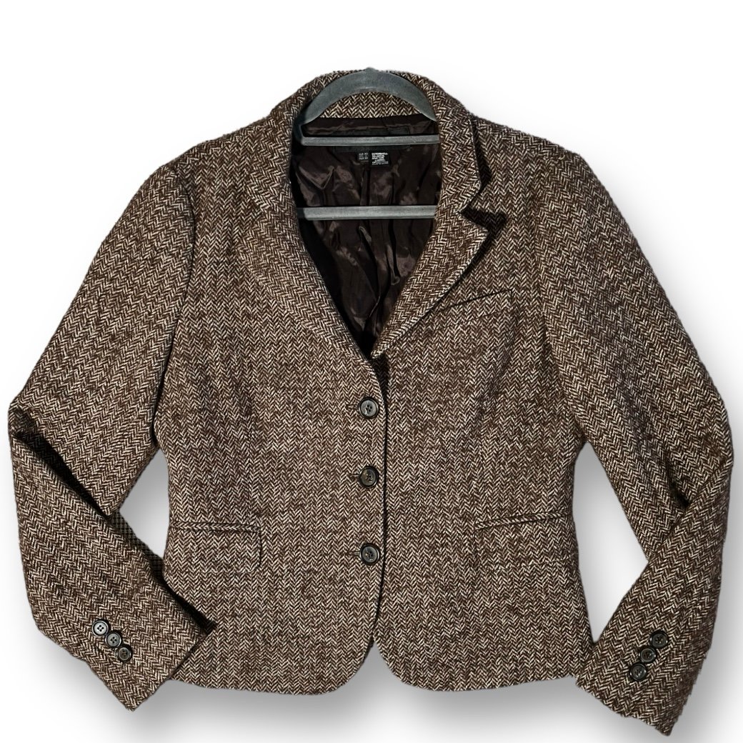 Zara herringbone blazer cheap