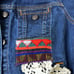 Adorned Crown Textile custom altered denim jacket Ibiza dreams size medium