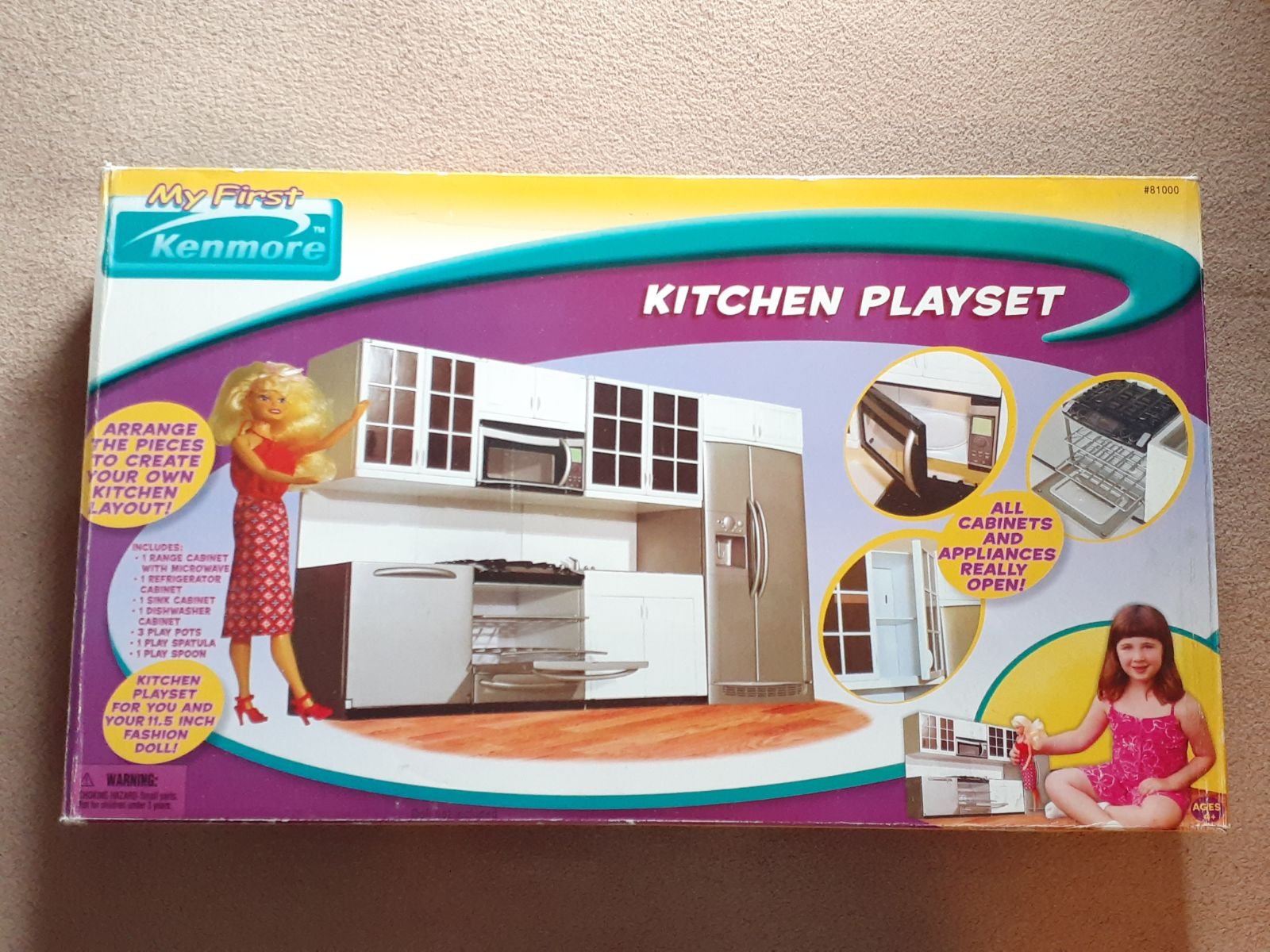 My First Kenmore Barbie Kitchen PlaySet