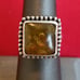 Sterling Silver & Amber Ring