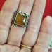 Sterling Silver & Amber Ring
