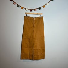 Chino by Anthropologie camel tan cropped wide leg pants