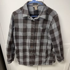 Duluth Trading Mens Medium Flapjack Flannel Plaid Quilted Heavy Shirt Jacket