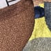 Chico's Abstract Print brown yellow black gray crinkled polyester cardigan