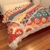 Anthropologie Artisan By Thalia Quilts Multi Color Reversible Queen Bedspread