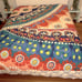 Anthropologie Artisan By Thalia Quilts Multi Color Reversible Queen Bedspread