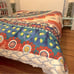 Anthropologie Artisan By Thalia Quilts Multi Color Reversible Queen Bedspread
