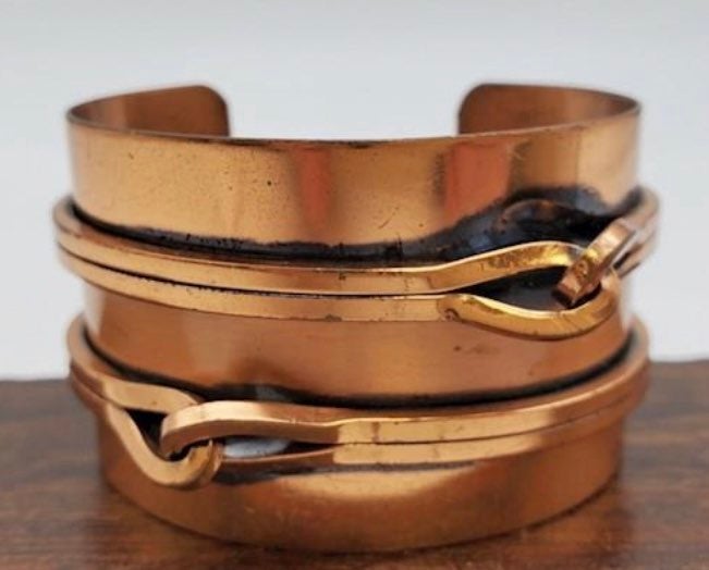 Vintage RENIOR Copper Bangle Bracelet