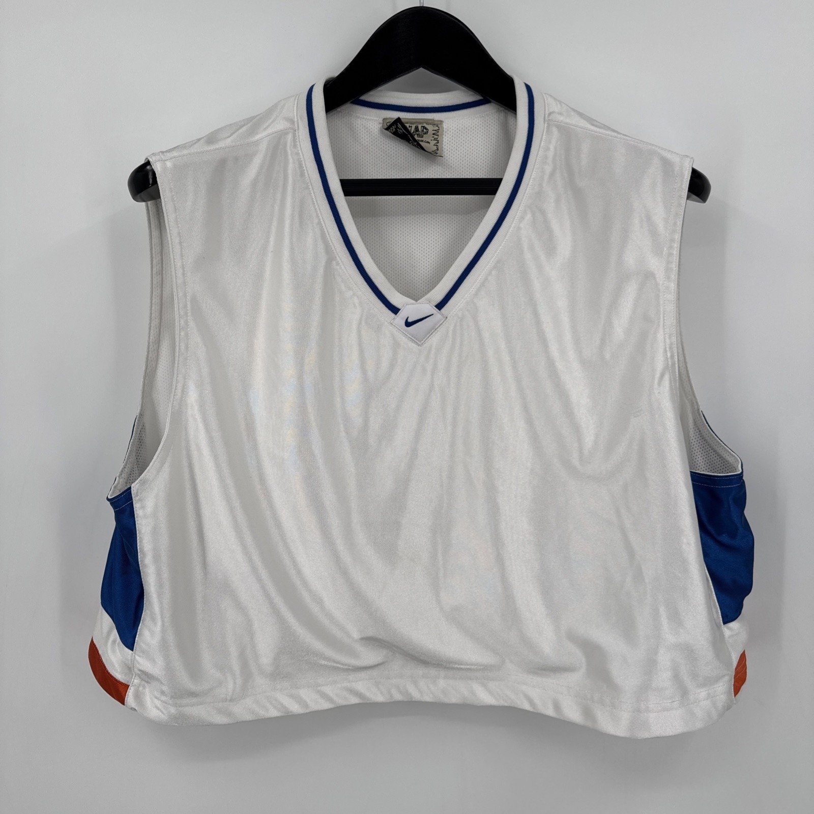 Nike Basketball Repurposed Jersey By SNAP Cutoff Crop Top Women/Mens Size L