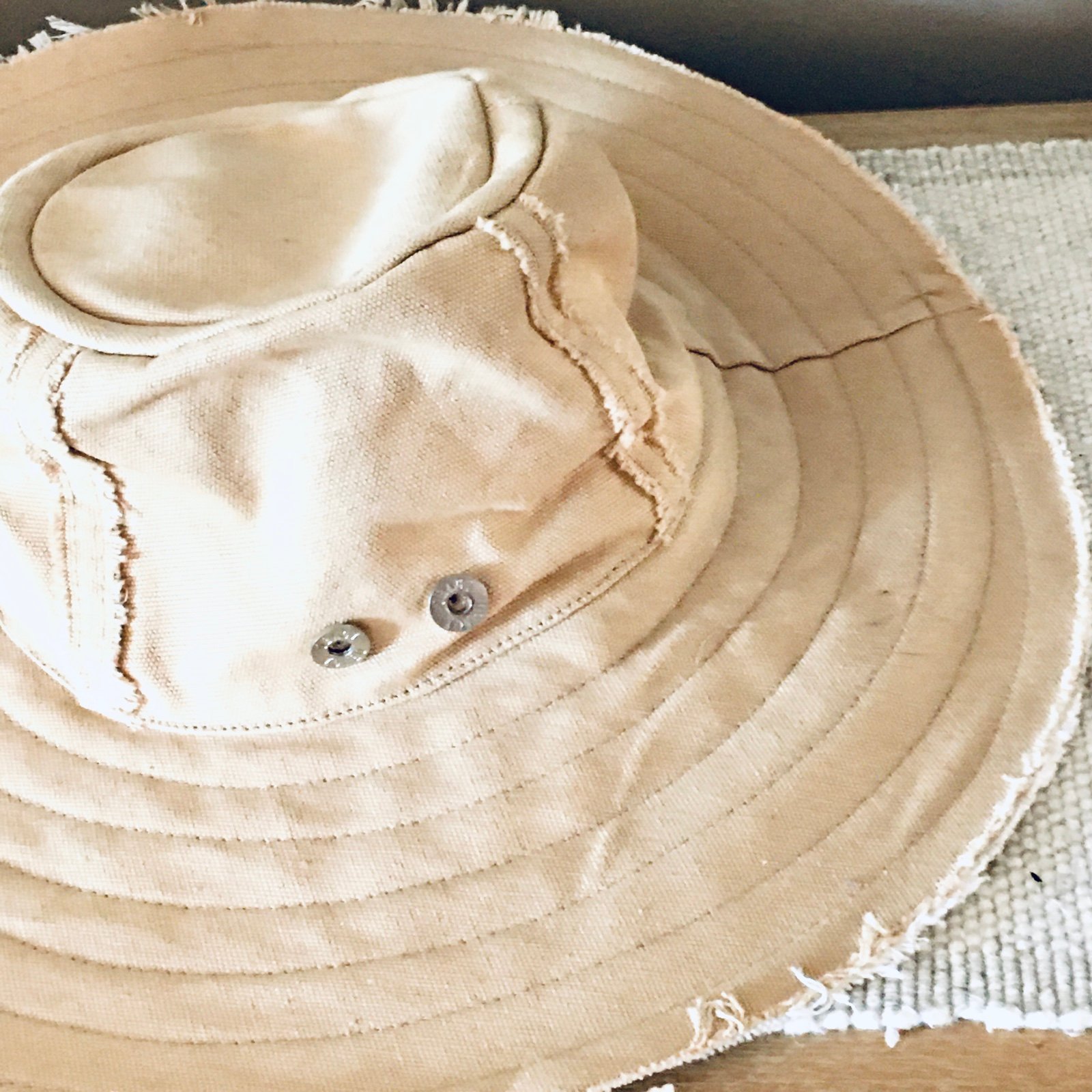 Obagi khaki tan sun hat cotton beach summer vacay pool lake