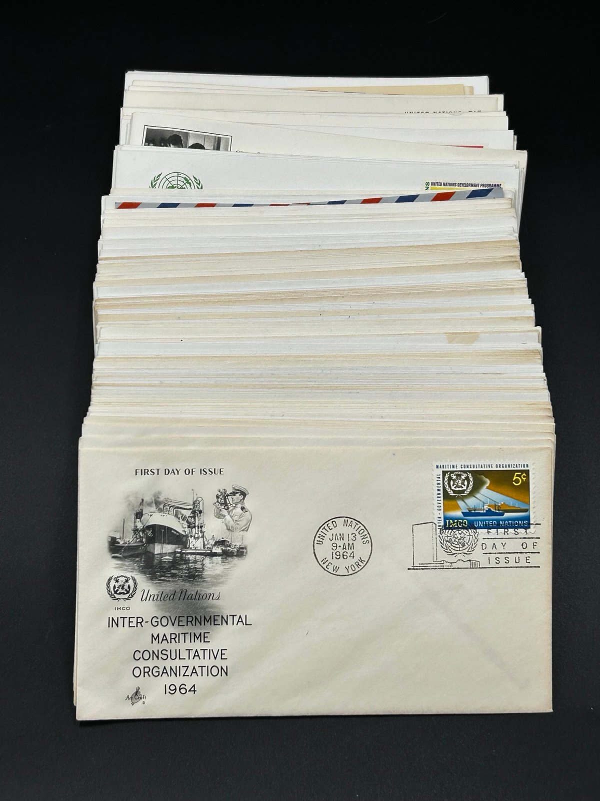188 United Nations Stamps First Day Covers Lot 1964-1969