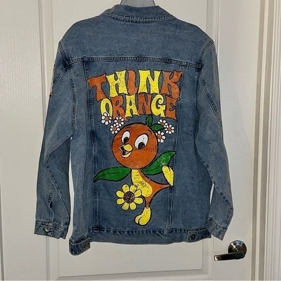 Disney Parks 50th Anniversary Orang Bird denim jacket New