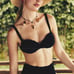 ViX by Paula Hermanny Women's Black Scales Nissi Bikini Top, Size Small, 128