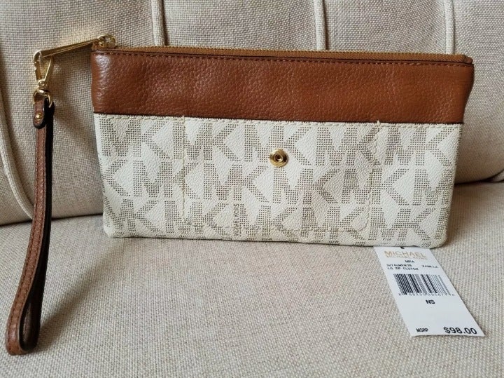 Michael Kors Hamilton Jacquard Wristlet