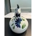 Dansk Sage Song Chicken Hen Covered Dish White Blue Green Floral Farmhouse