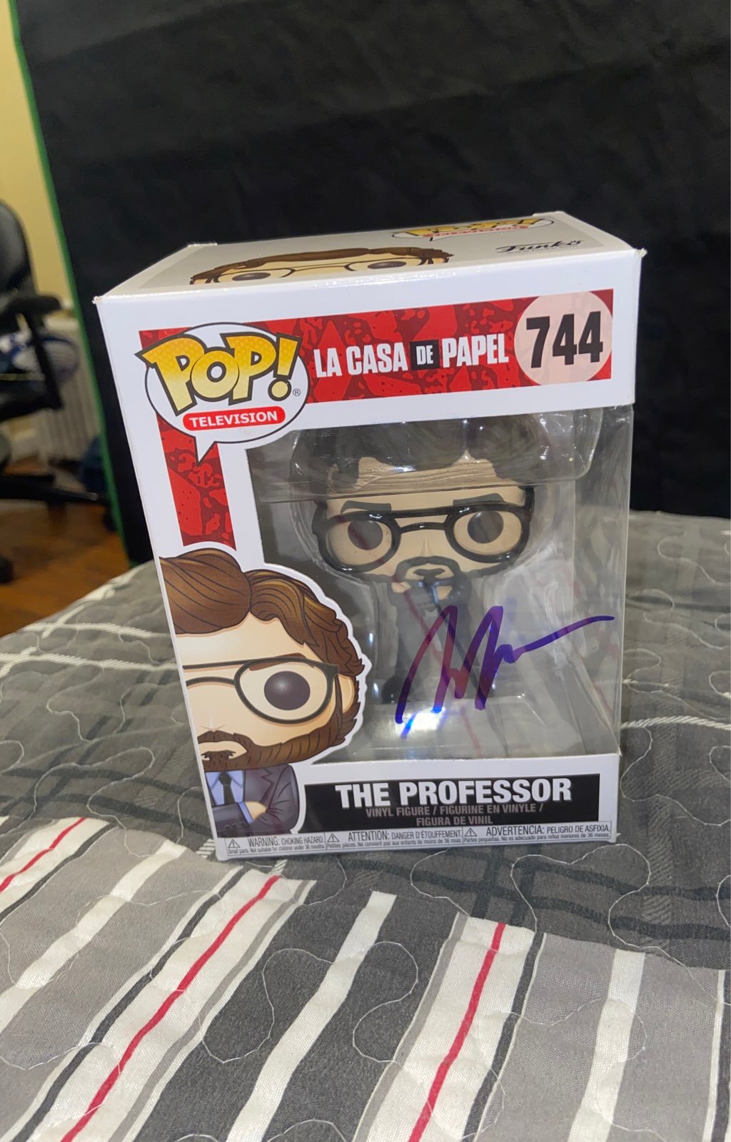 The Professor Signed Funko Pop (La Casa De Papel)