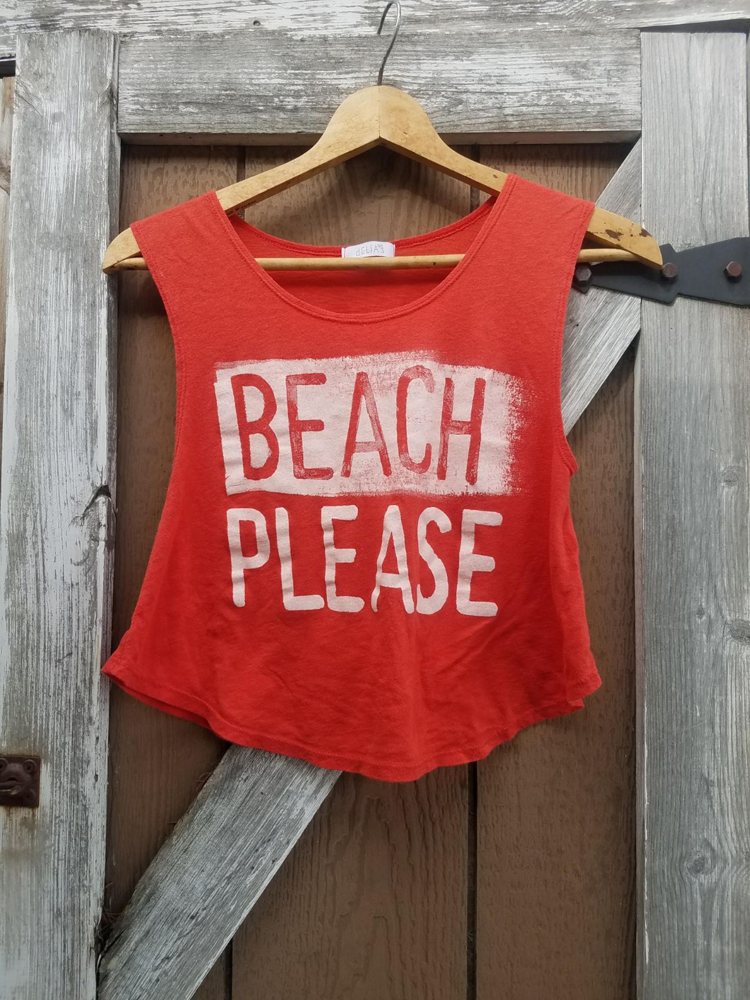 BEACH PLEASE! red crop top by dElias