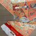 Hand-painted Kimono Fabric, Silk, Habotai (Plain Weave)