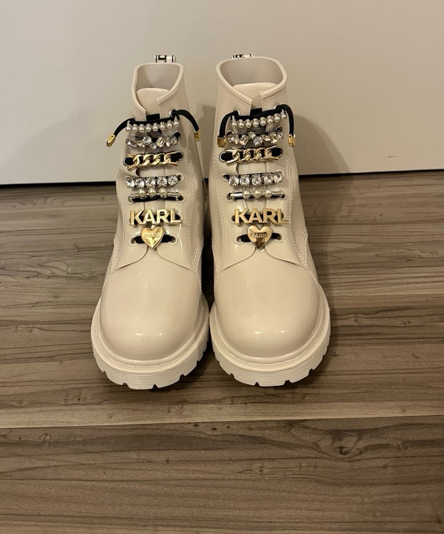 Karl Lagerfeld Lace-Up Boots | Mercari