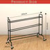 Tilt basketball rack training stand, 3 levels 49 ×18 ×41