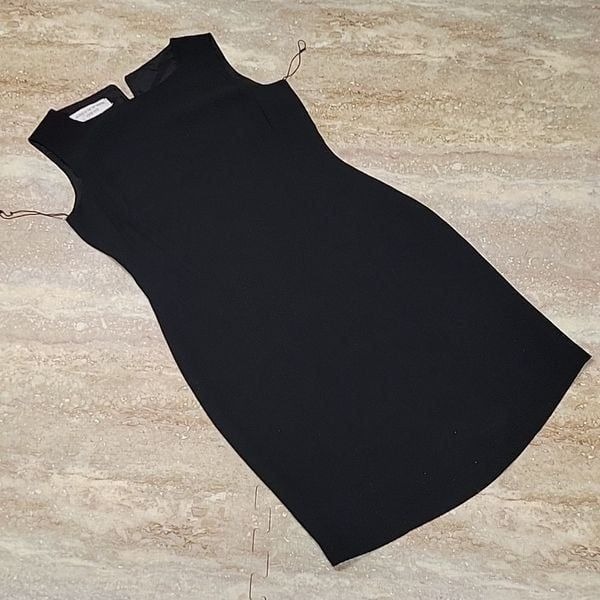 JONES NEW YORK WOMENS SLEEVELESS DARK (POLY ACETYTE ) DRESS SIZE 6