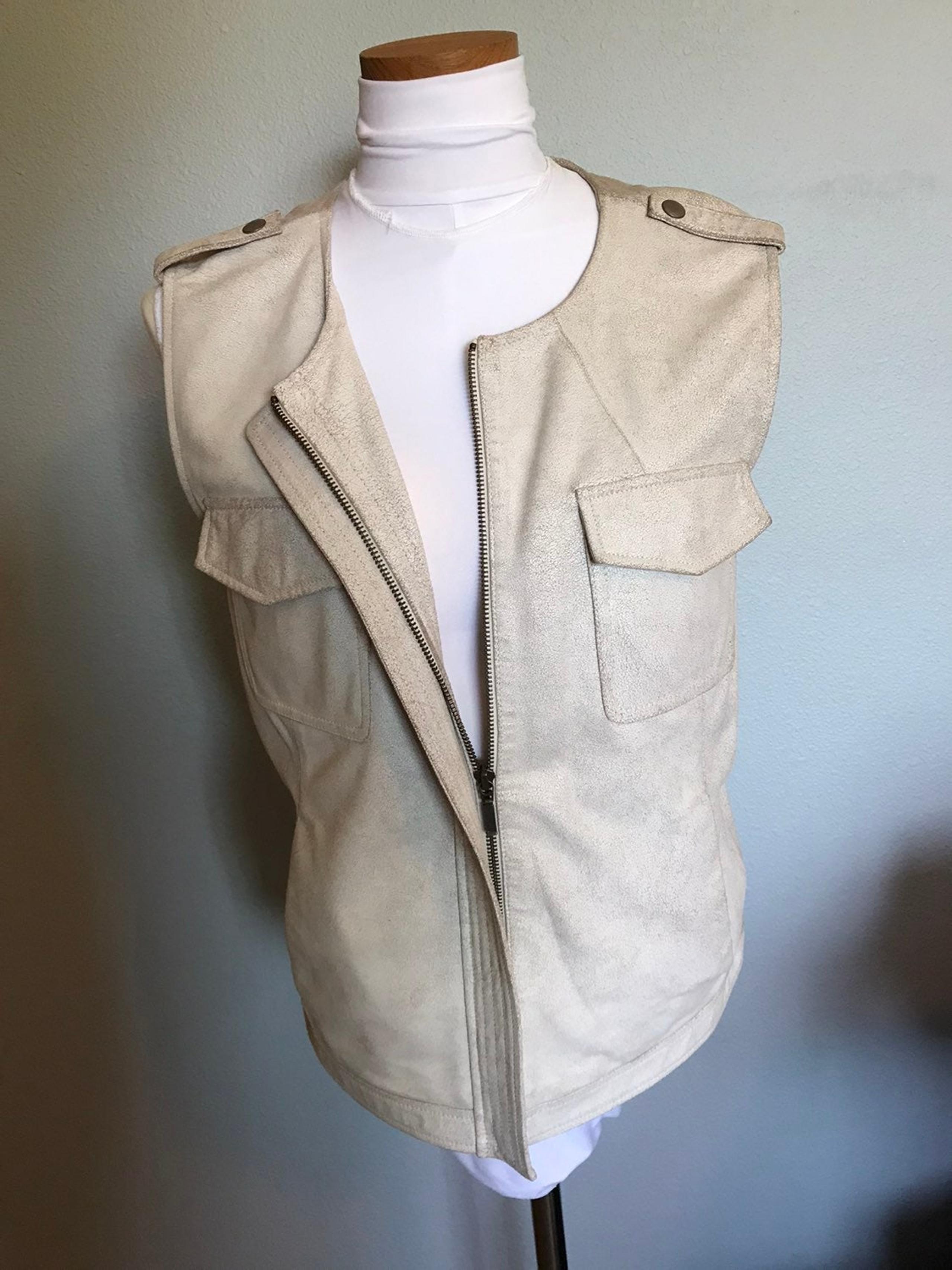 Trouve leather vest, size medium