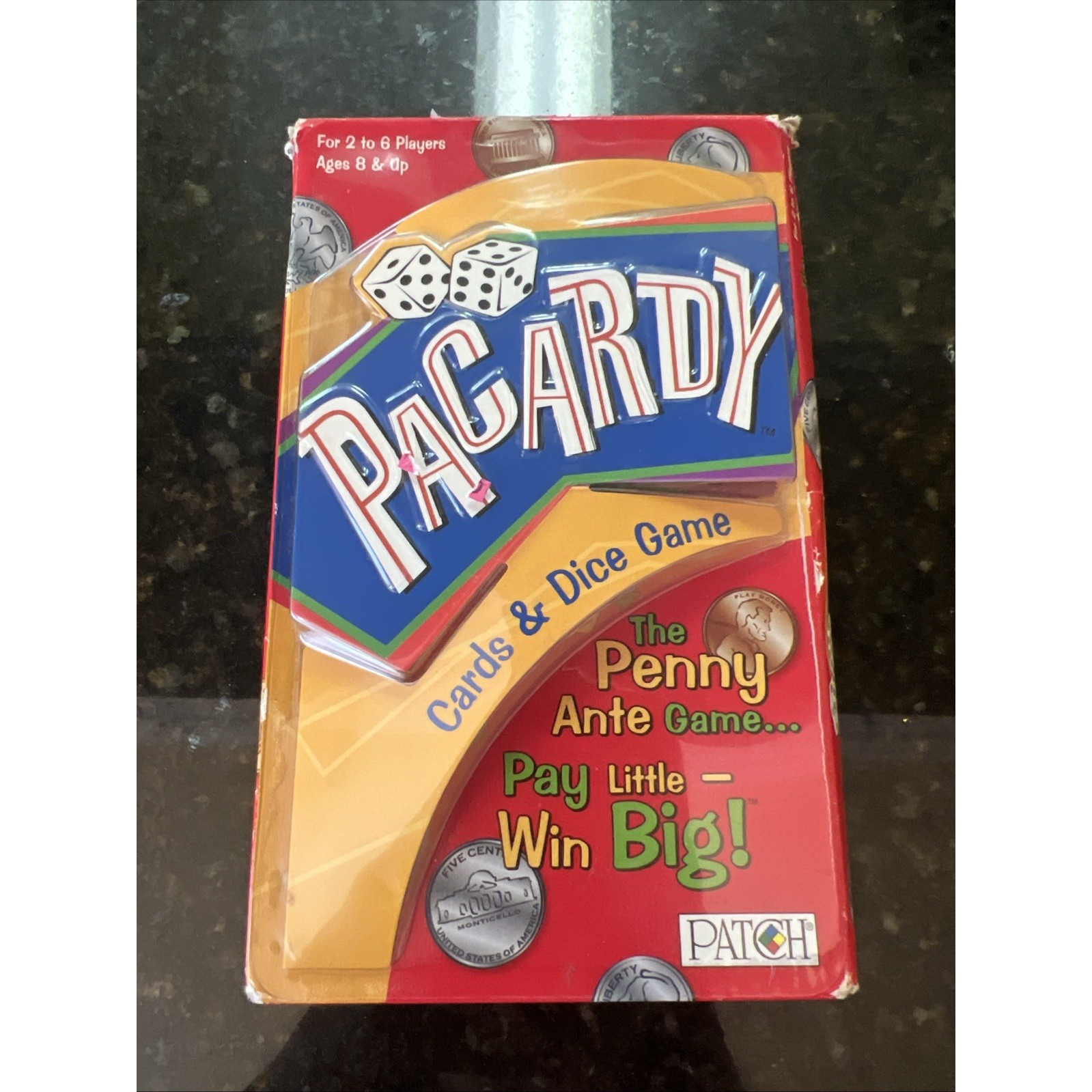 Pacardy Cards and Dice Game Patch Products 2005 Complete Open Box