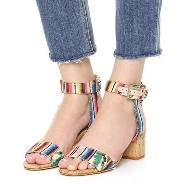 Schutz Rainbow Block Heel