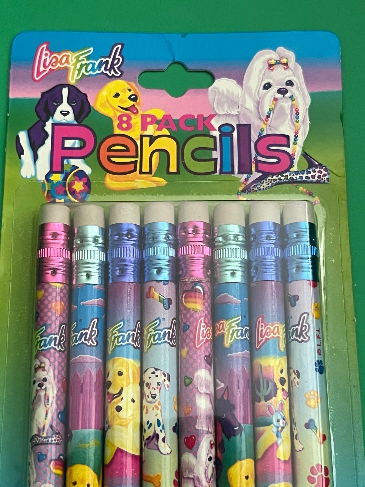 LISA FRANK VINTAGE Casey & Caymus Dogs Pencils