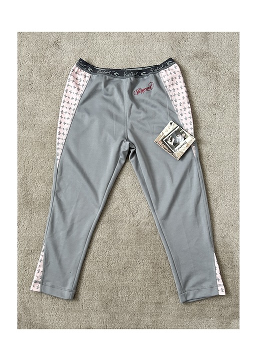New! RIP CURL Virginia Base Layer Pants Cropped Women’s Sz M Pink Gray NWT