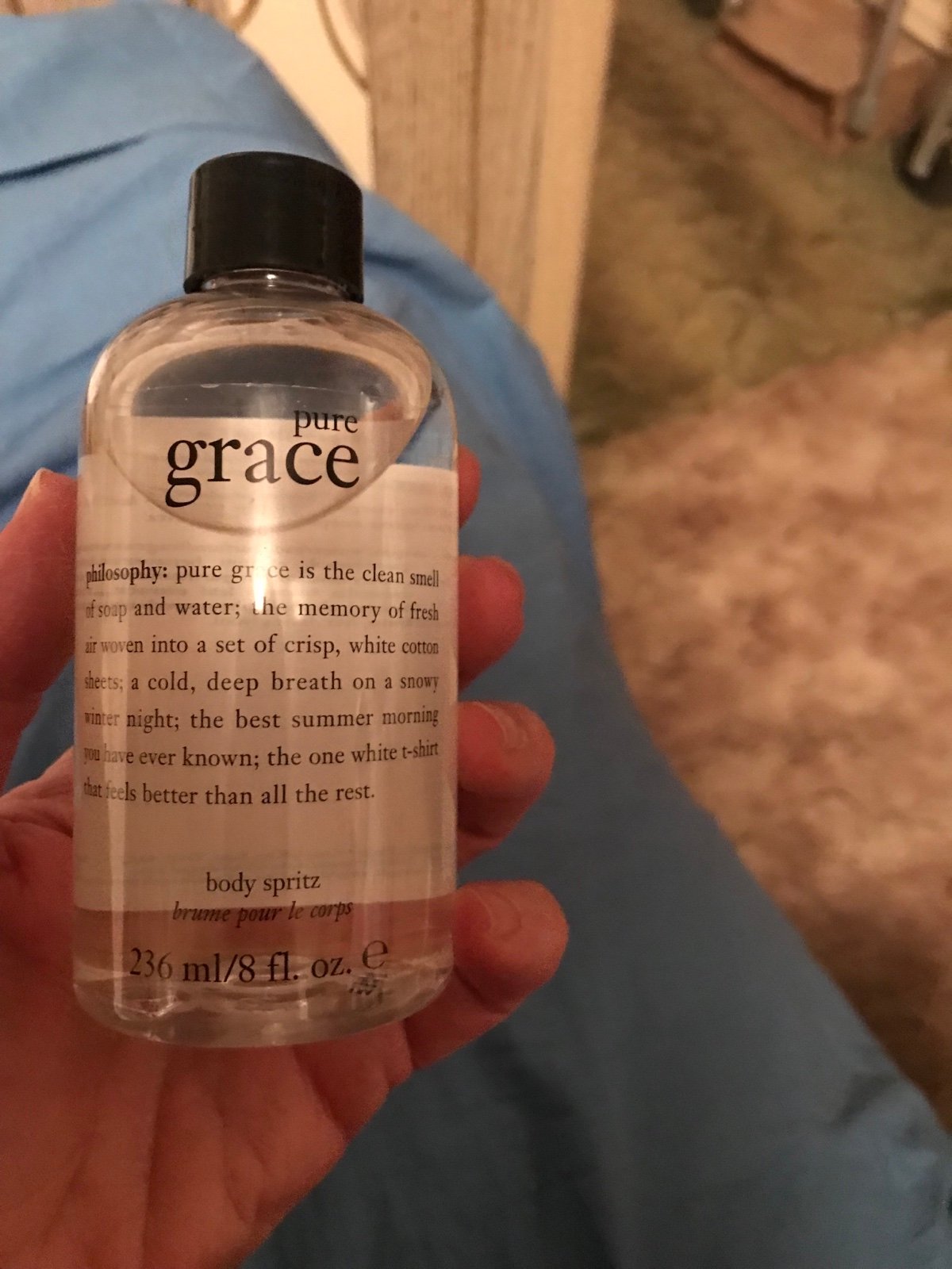 Philosophy Pure Grace Body Spritz Refill Fragrance 8 fl oz New Sealed W/Nozzle