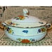 Vintage TK Thun Bohemia Floral & Gold Lusterware Serving Bowl Czechoslovakia